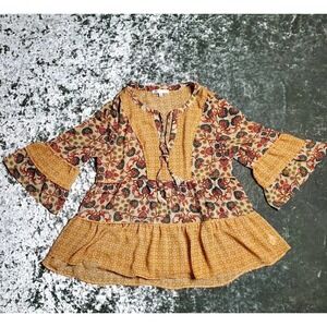 DR2 Floral Boho Tunic Top